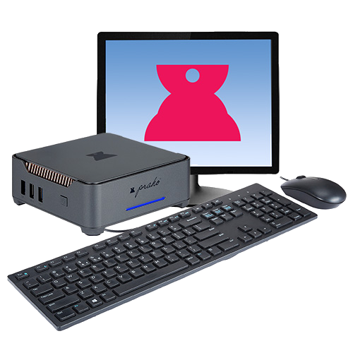 Praho 2.0 | With Keyboard, Mouse and Monitor | Mini PC 2024