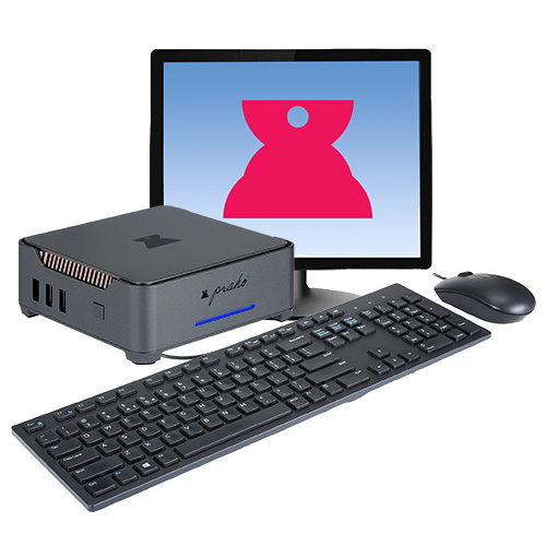 Praho 2.1 | With Keyboard, Mouse and Monitor | Mini PC 2024